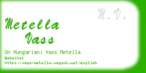 metella vass business card